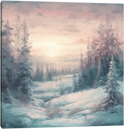 Winter Sunset XI Canvas Art Print - RileyB