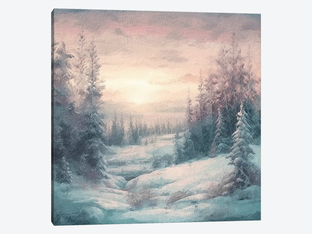 Winter Sunset XI by RileyB 1-piece Canvas Print