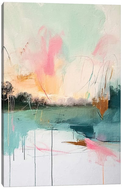 Abstract Sunrise III Canvas Art Print - RileyB
