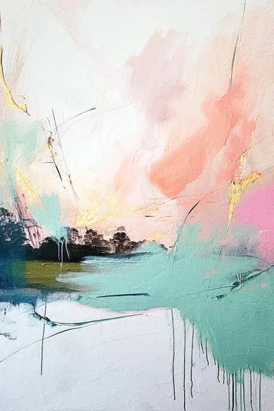 Art Pairs: Abstract Sunrise IX by Willow Studio