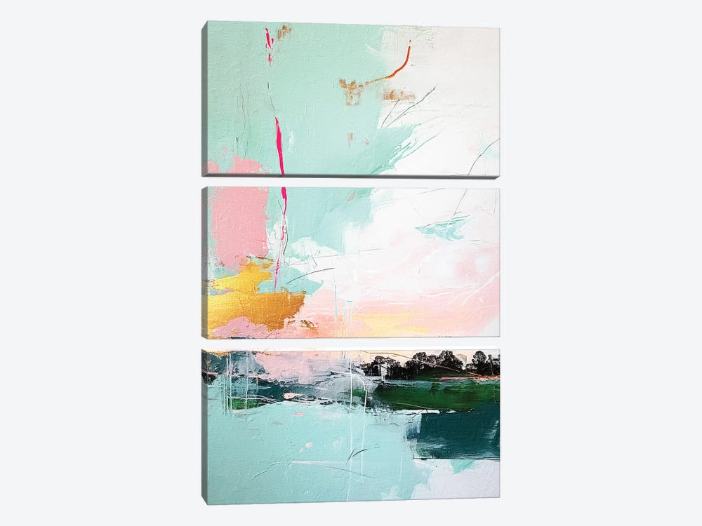 Abstract Sunrise XI by RileyB 3-piece Canvas Wall Art