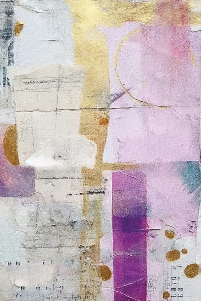 Golden Lilac Collage I by Willow Studio art print