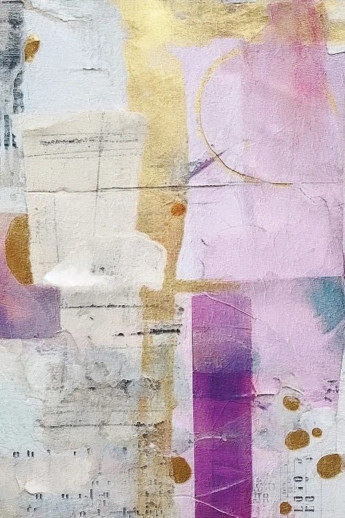 Golden Lilac Collage I by Willow Studio wall art