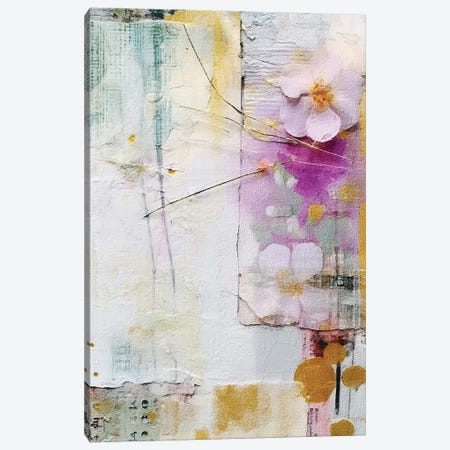 Golden Lilac Collage VII Canvas Print #RLY116} by RileyB Canvas Art