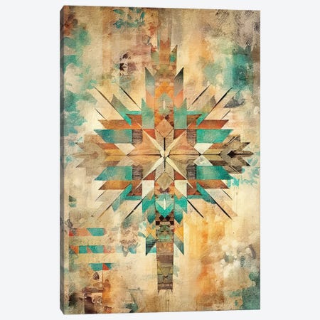 Abstract Aztec III Canvas Print #RLY117} by RileyB Canvas Wall Art