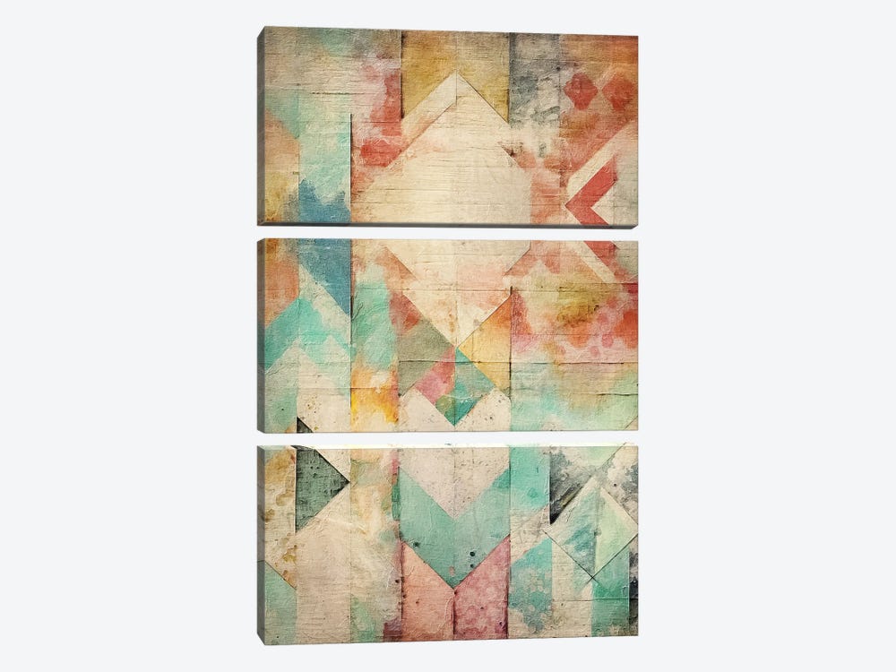 Abstract Aztec VIII by RileyB 3-piece Canvas Artwork