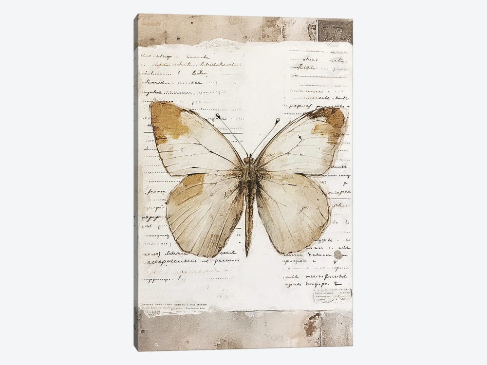 Neutral Butterfly II by RileyB 1-piece Art Print
