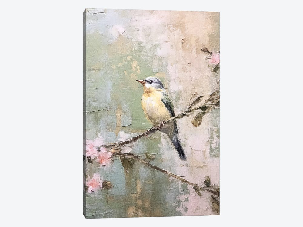 Cherry Blossom Bird I by RileyB 1-piece Art Print