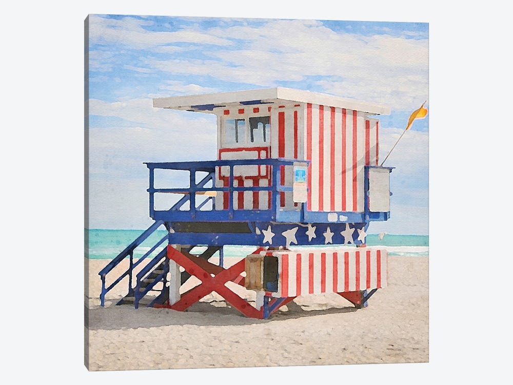 Lifeguard Stand IV by RileyB 1-piece Canvas Artwork