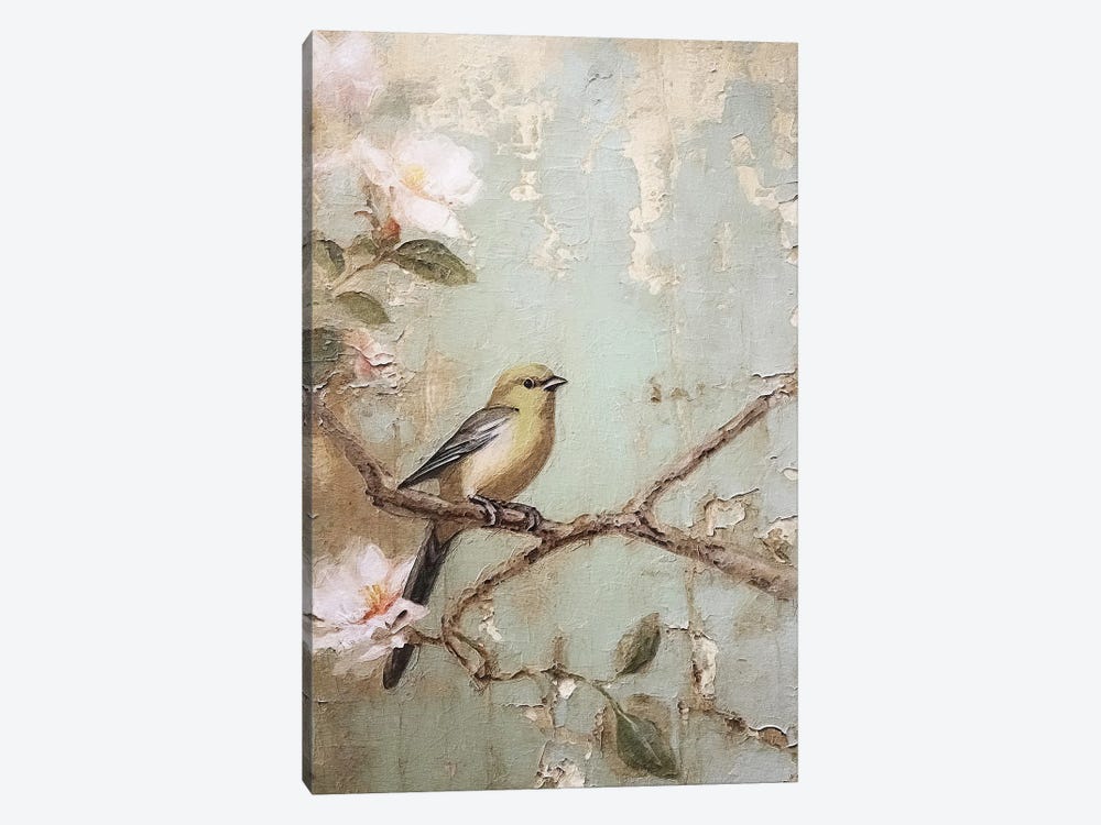 Cherry Blossom Bird XII by RileyB 1-piece Art Print