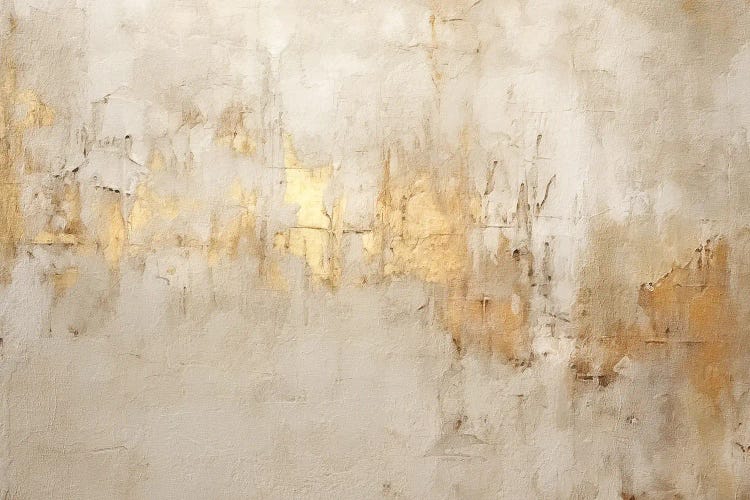 Ivory and Gold Grunge VI by Willow Studio wall art
