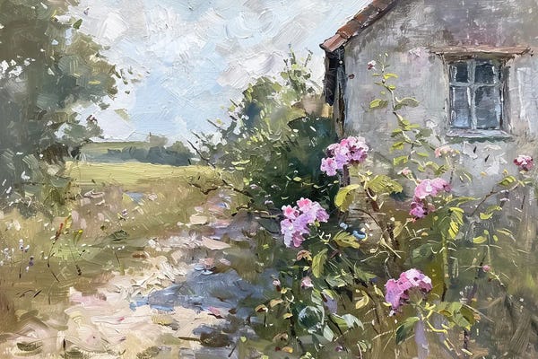 French Country Décor: Corner Flowers by Willow Studio