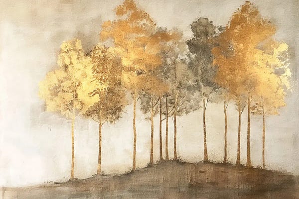 Hillsides: Golden Landscape VI by Willow Studio