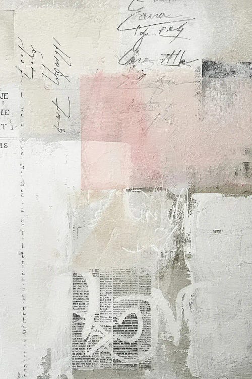 Pink and Grey Scribbles X