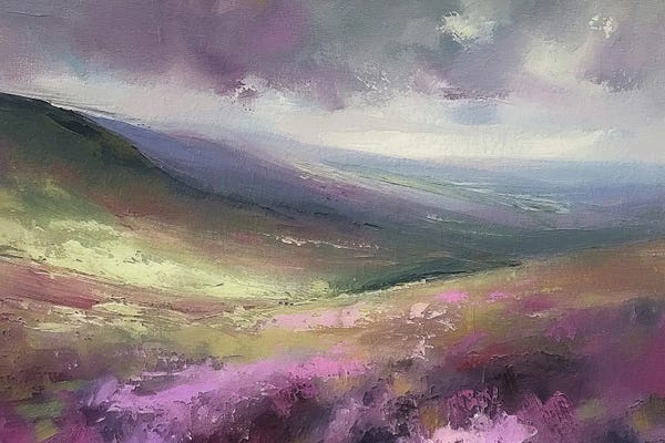 Hillsides: Scottish Abstract VII by Willow Studio