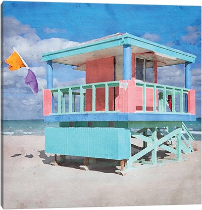Lifeguard Stand XI Canvas Art Print - RileyB