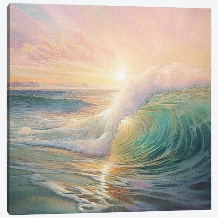 Ocean Sunrise IV Canvas Print #RLY16} by RileyB Canvas Artwork