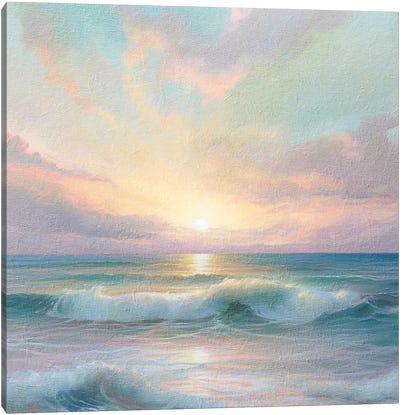 Ocean Sunrise XII Canvas Art Print