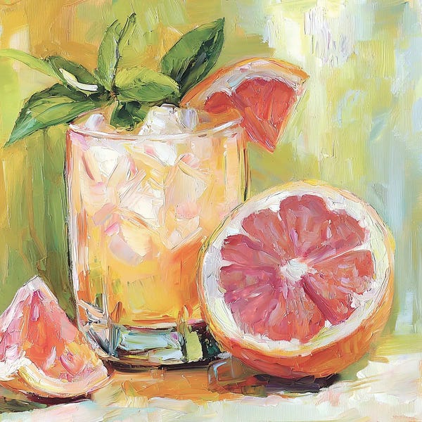 Decorative: Bold Grapefruit II by Willow Studio