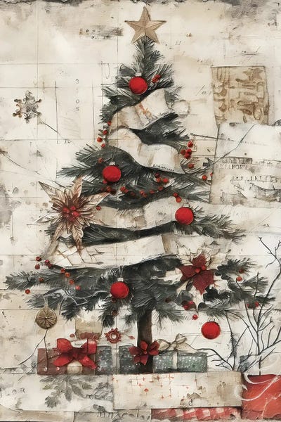 Snow: Christmas Collage X by Willow Studio