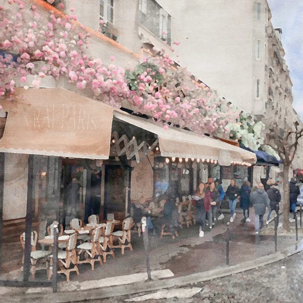 Canvas Print: Pink Paris II by Willow Studio