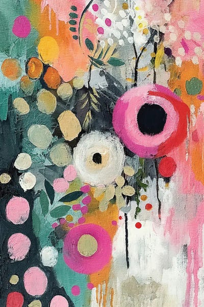 Decorative: Dripping Blooms IV by Willow Studio