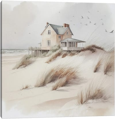 Beach House I Canvas Art Print - RileyB