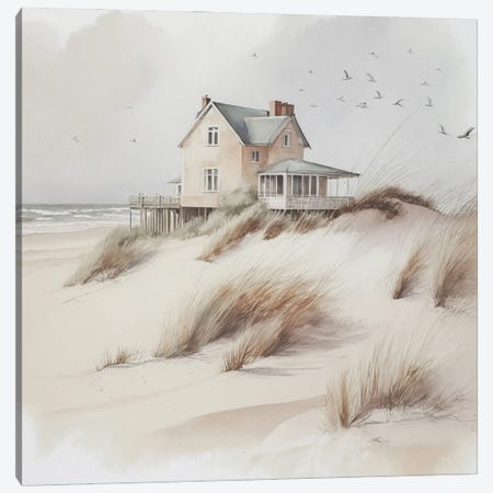 Beach House I Canvas Print #RLY25} by RileyB Canvas Art Print