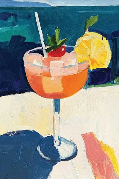 Cherries: Summer Cocktail V by Willow Studio