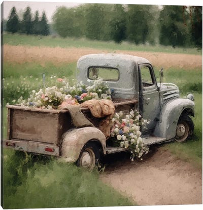 Flower Pickup III Canvas Art Print - RileyB