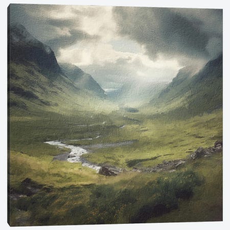 Scottish Highlands Landscape Canvas Print #RLY37} by RileyB Canvas Art