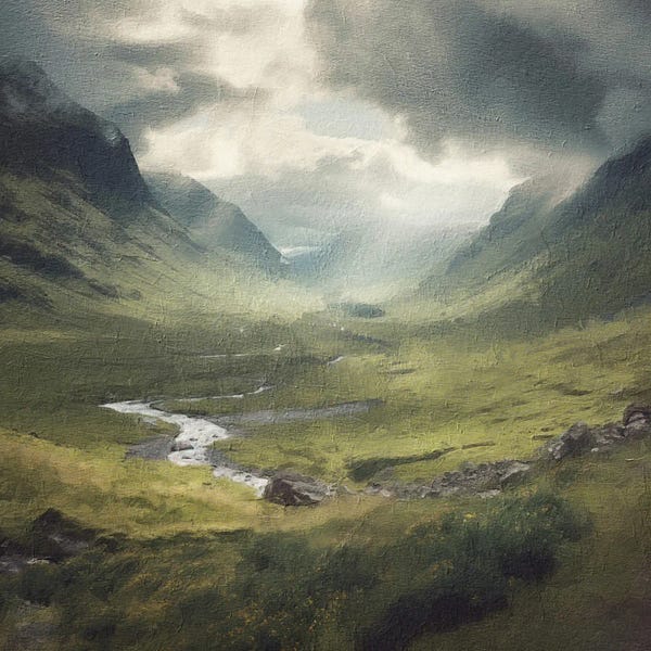 Rivers, Creeks & Streams: Scottish Highlands Landscape by Willow Studio
