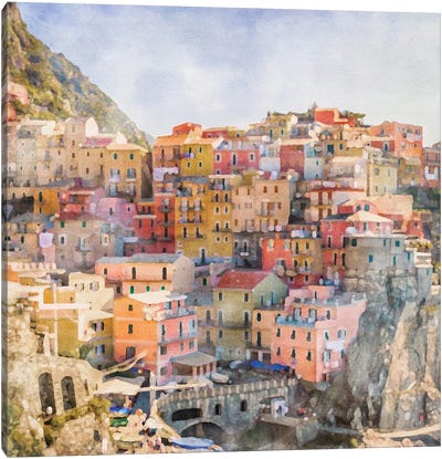 Italian Homes Canvas Art Print - RileyB