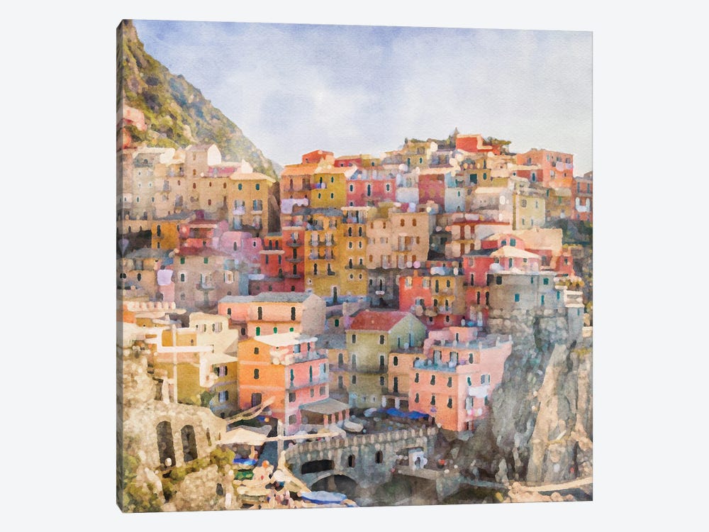 Italian Homes by RileyB 1-piece Canvas Art