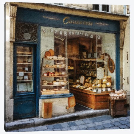 French Shop I Canvas Print #RLY50} by RileyB Canvas Print