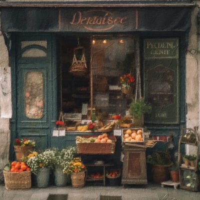 French Shop IV by Willow Studio acrylic art print