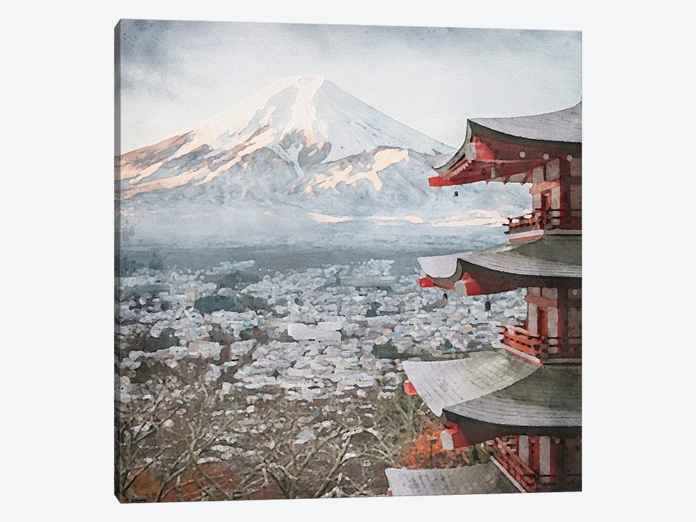 Mount Fuji by RileyB 1-piece Canvas Art Print
