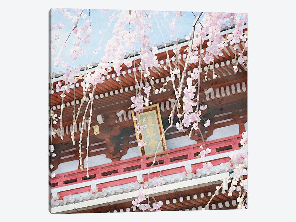 Japan In Spring by RileyB 1-piece Canvas Wall Art