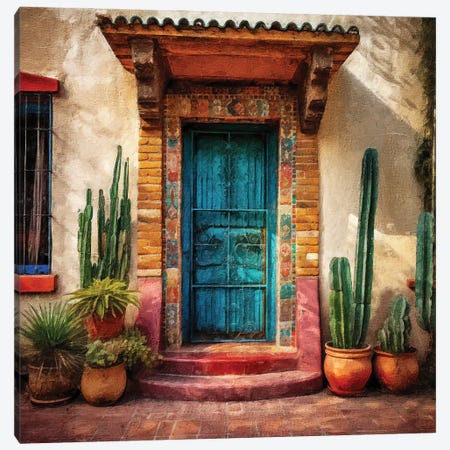 Mexican Door IV Canvas Print #RLY65} by RileyB Canvas Print