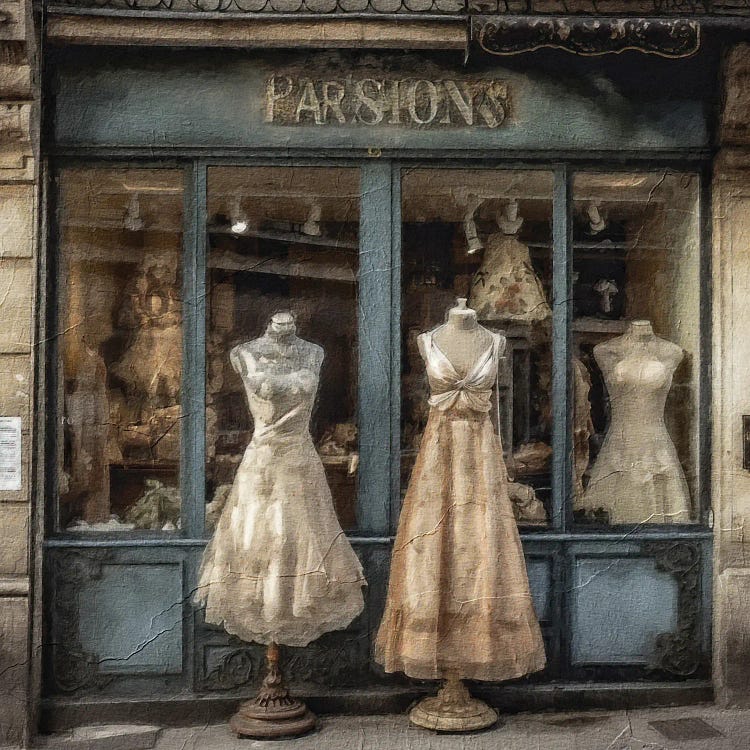 Parisian Boutique VIII by RileyB wall art