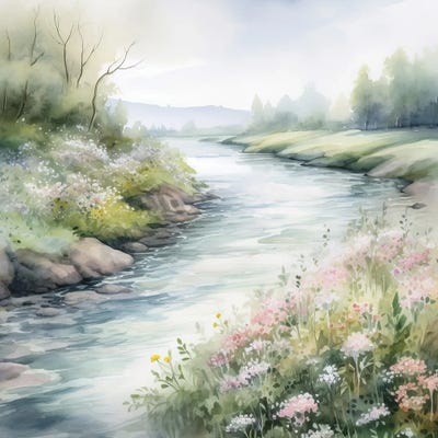 Summer River IX by Willow Studio art print