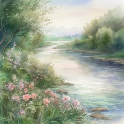 Summer River X by Willow Studio art print