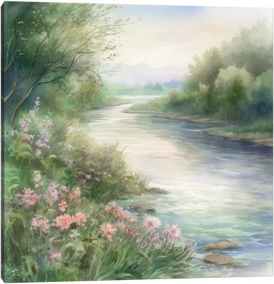 Summer River X Canvas Art Print - RileyB