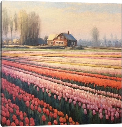 Tulip Fields III Canvas Art Print - RileyB