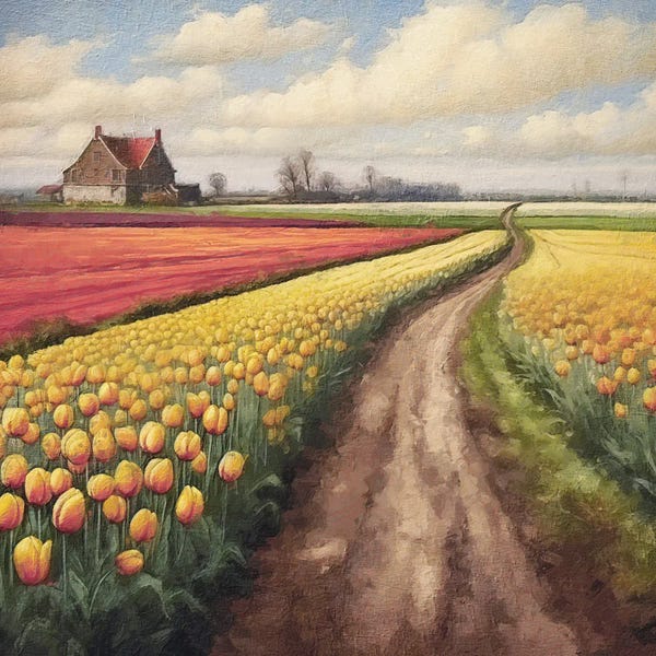Tulips: Tulip Fields X by Willow Studio