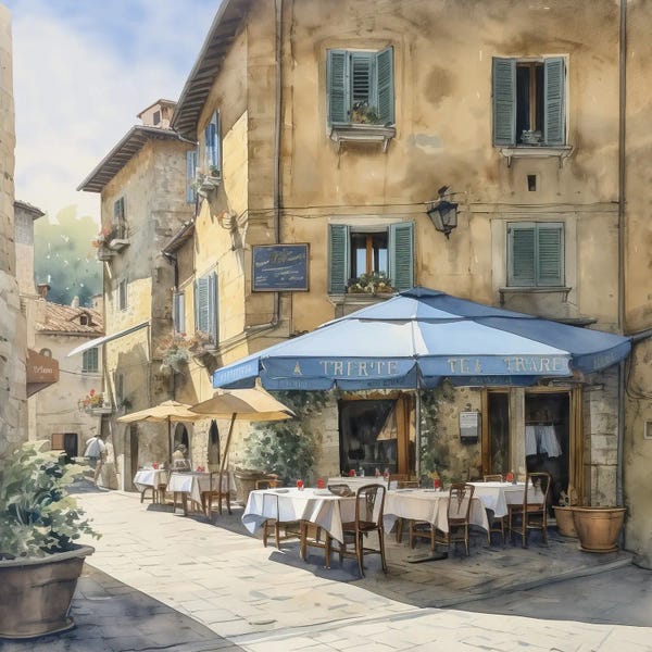 Villages & Towns: Tuscan Village II by Willow Studio