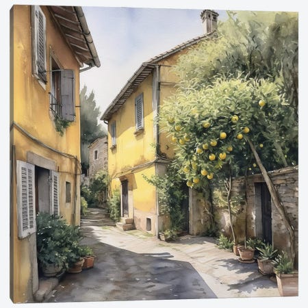 Tuscan Village X Canvas Print #RLY78} by RileyB Canvas Print