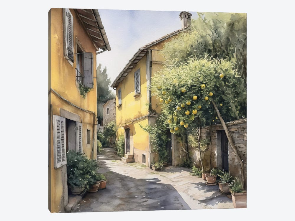 Tuscan Village X by RileyB 1-piece Canvas Artwork