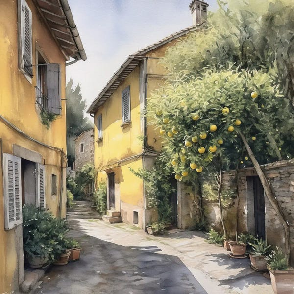 Tuscany: Tuscan Village X by Willow Studio