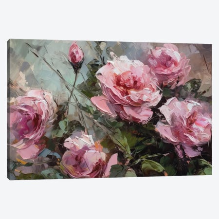 Vintage Roses VI Canvas Print #RLY79} by RileyB Canvas Art Print